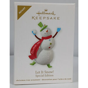 2010 HALLMARK LET IT SNOW CHRISTMAS KEEPSAKE ORNAMENTS
